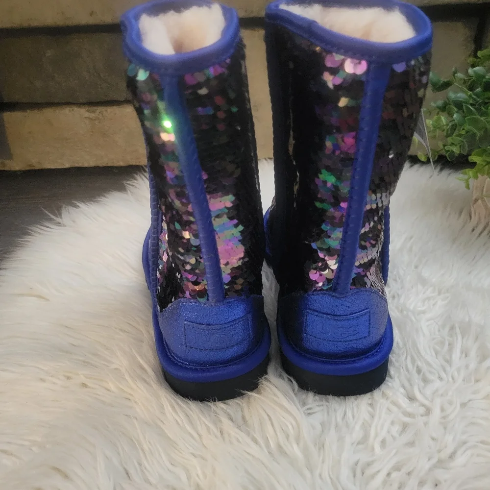 UGG Classic Short Multi Sequin Boots Size 5 - Picture 3 of 15
